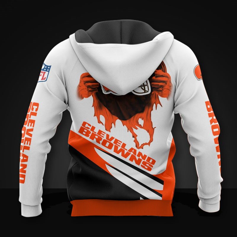Cleveland Browns All Over Print Cool Graphic Hoodie Gifts For Fans