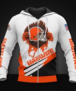 Cleveland Browns All Over Print Cool Graphic Hoodie Gifts For Fans