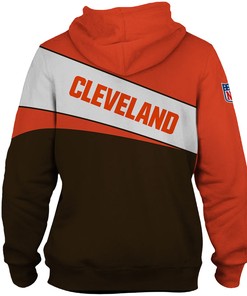 Cleveland Browns All Over Print Zip Hoodie