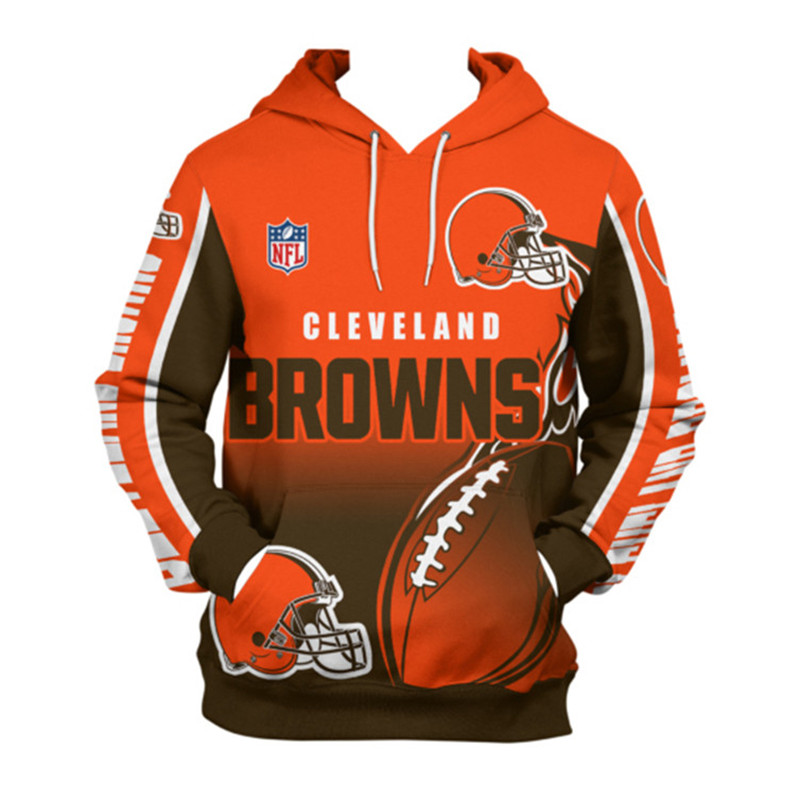 Cleveland Browns All Over Print Zip Hoodie Cute Flame Balls Graphic Gifts For Fans