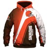 Cleveland Browns All Over Print Zip Hoodie Zip Hoodie Pullover Nfl