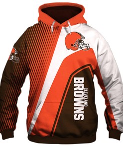 Cleveland Browns All Over Print Zip Hoodie Zip Hoodie Pullover Nfl