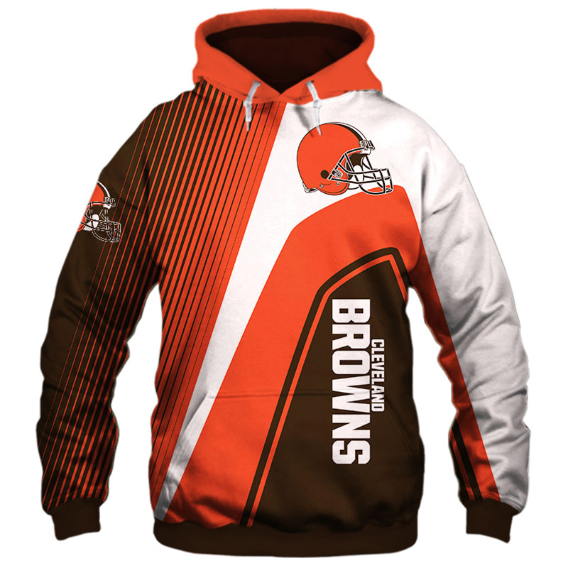 Cleveland Browns All Over Print Zip Hoodie Zip Hoodie Pullover Nfl
