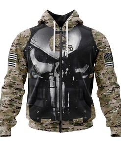 Cleveland Browns Camo Custom Name & Number All Over Print Hoodie Gifts For Fans