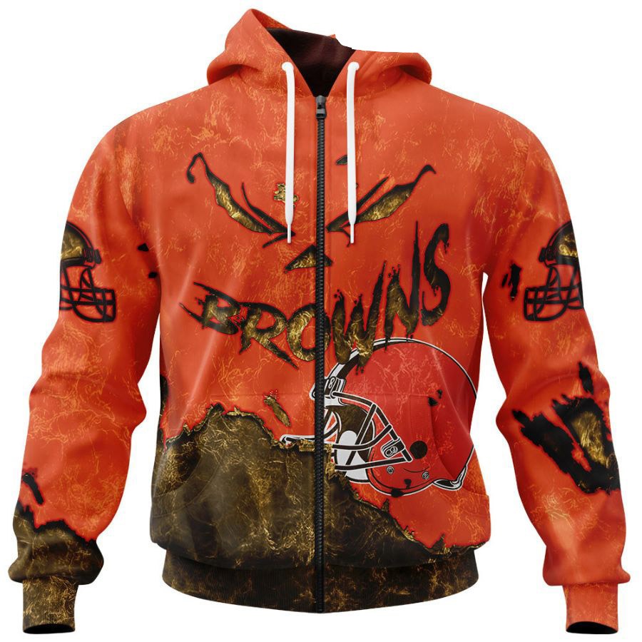Cleveland Browns Gift For Fans All Over Print Devil Eyes 3D Hoodie
