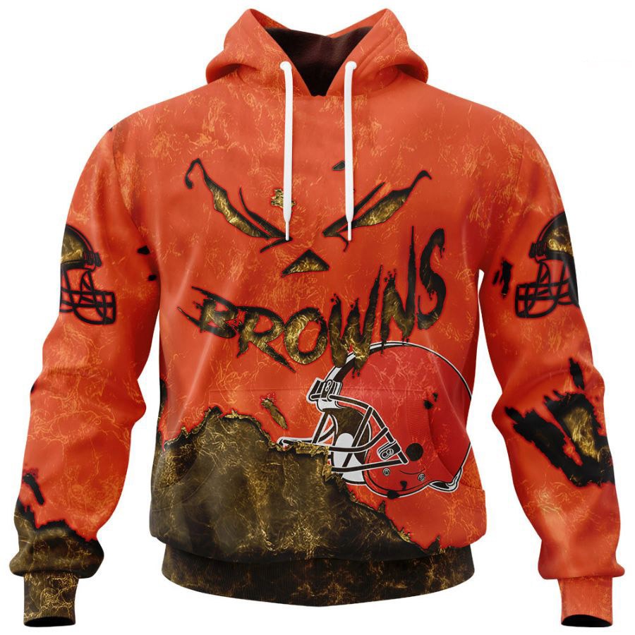 Cleveland Browns Gift For Fans All Over Print Devil Eyes 3D Hoodie