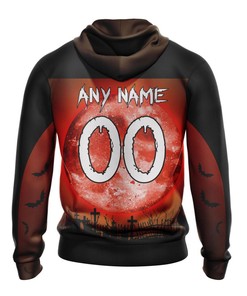 Cleveland Browns Halloween Custom Name & Number All Over Print 3D Hoodie Gifts For Fans