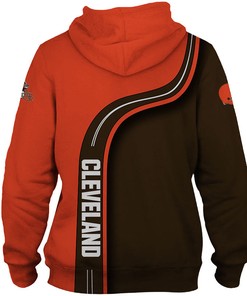Cleveland Browns Highway Letter All Over Print 3D Hoodie Cleveland Gifts For Fans