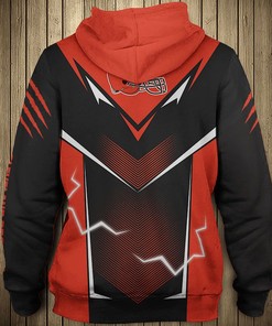 Cleveland Browns Lightning Graphic All Over Print Hoodie Gifts For Fans