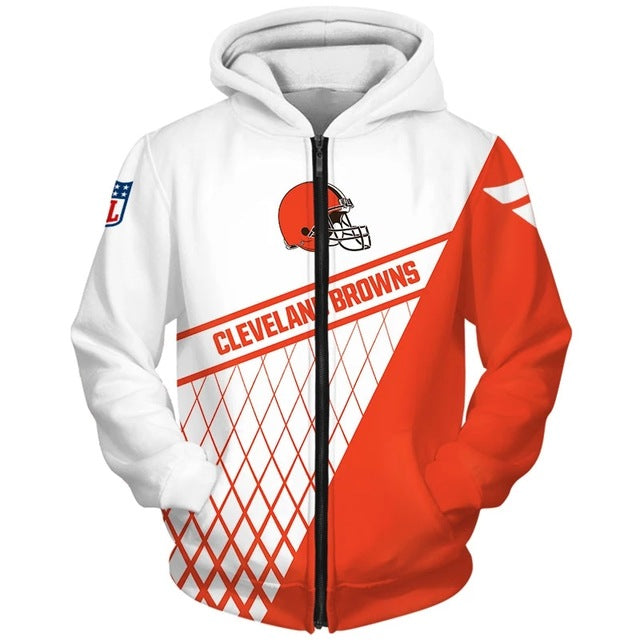 Cleveland Browns Long Sleeve Pullover All Over Print 3D Gifts For Fans