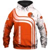Cleveland Browns One Way All Over Print 3D Zip Hoodie