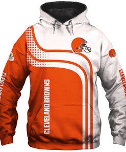 Cleveland Browns One Way All Over Print 3D Zip Hoodie