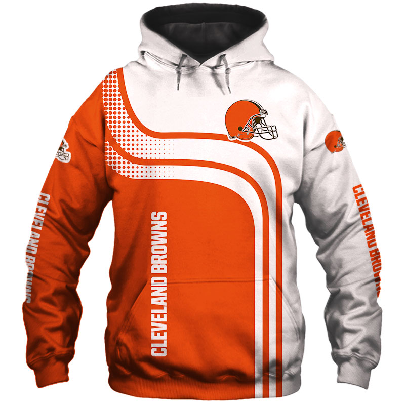 Cleveland Browns One Way All Over Print 3D Zip Hoodie