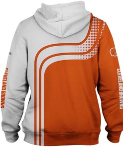 Cleveland Browns One Way All Over Print 3D Zip Hoodie