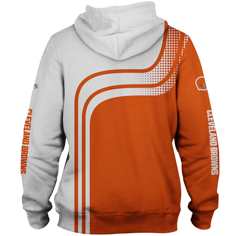 Cleveland Browns One Way All Over Print 3D Zip Hoodie