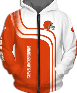 Cleveland Browns One Way All Over Print 3D Zip Hoodie