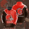 Cleveland Browns Seal Motifs All Over Print Gifts For Fans Hoodie
