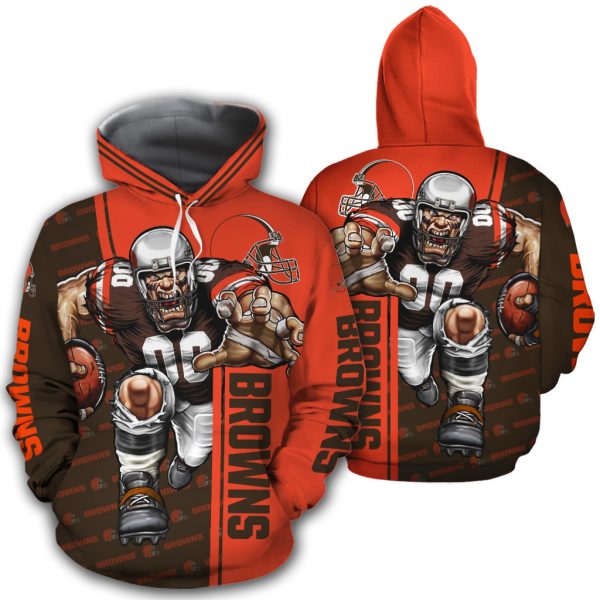 Cleveland Browns Ultra Cool All Over Print 3D Hoodie Gifts For Fans