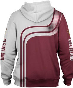 Cleveland Cavaliers 3D Zip Hoodie - Gifts For Fans With All Over Print Hoodie Printful 