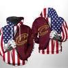 Cleveland Cavaliers Nba Us Flag 3D Hoodie - Represent Your Team