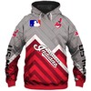 Cleveland Indians Flame Balls Graphic 3D Zip Hoodie - Perfect For Fans