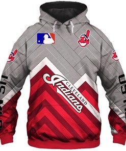 Cleveland Indians Flame Balls Graphic 3D Zip Hoodie - Perfect For Fans