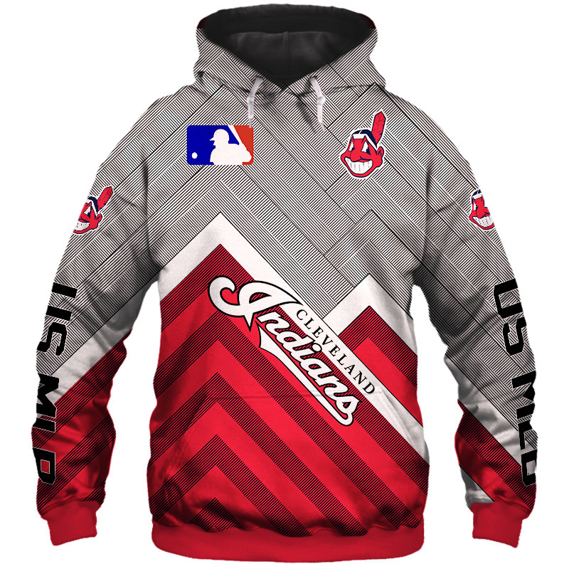 Cleveland Indians Flame Balls Graphic 3D Zip Hoodie - Perfect For Fans