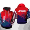 Cleveland Indians Mlb Us Flag 3D Hoodie - Show Your Patriotism