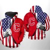 Cleveland Indians Mlb Us Flag Camo Veteran 3D Hoodie - Support Your Team