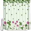 Clown Fish Swimming Tentacles Pacific Bali Wildlife Shower Curtain For Ocean Life Inspired Bathroom Decor