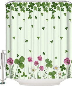 Clown Fish Swimming Tentacles Pacific Bali Wildlife Shower Curtain For Ocean Life Inspired Bathroom Decor