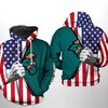 Coastal Carolina Chanticleers Ncaa Us Flag Camo Veteran 3D Hoodie - Zip-Up Hoodie