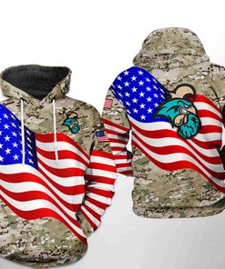 Coastal Carolina Chanticleers Ncaa Us Flag Skull 3D Hoodie - Zip-Up Hoodie