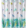 Coastal Collage Neutral Shower Curtain, Natural Bathroom Decor