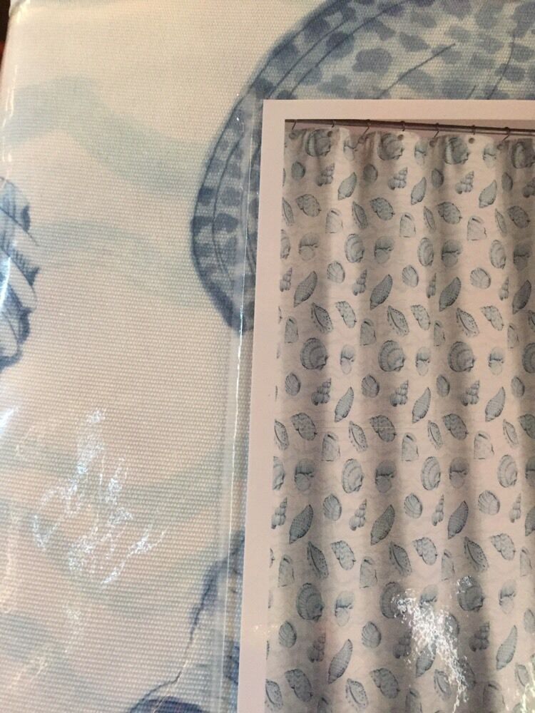 Coastal Coral Seashell Rustic Retro Wood Shower Curtain For Tropical Nautical Bathroom Decor - Image 2