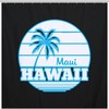 Coastal Maui Hawaii Palm Tree Bathroom Shower Curtain Durable Fabric Waterproof Curtain