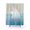 Coastal Polar Bears Shower Curtain for a Beach Cottage Feel