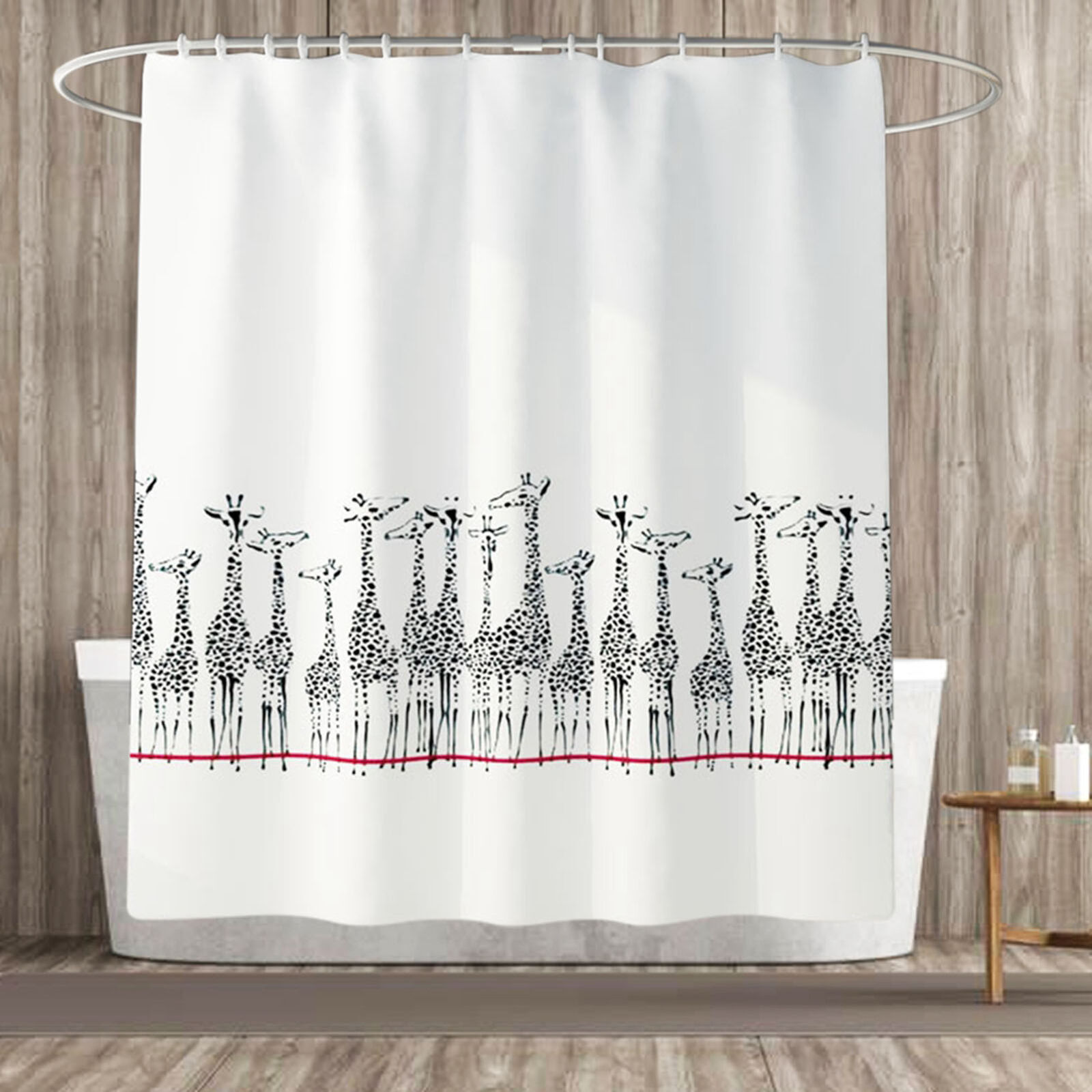 Coastal Sea Star Shell Beige Shower Curtain With Waterproof Material For Bathroom Decor - Image 2