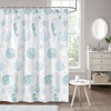 Coastal Shower Curtain Starfish Seashell Coral Seaweed Nautical Ocean Beach Theme