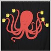 Coffee Octopus Shower Curtain For Bathroom With Print Design For Coffee Lovers