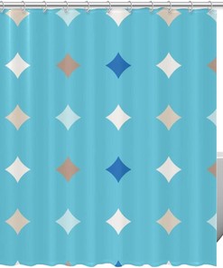 Color Stars Pattern Shower Curtain, A Minimalist Design for Modern Bath Decor