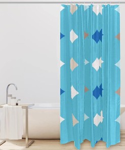 Color Stars Pattern Shower Curtain, A Minimalist Design for Modern Bath Decor
