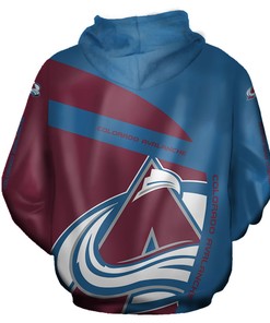 Colorado Avalanche 3D Zip Hoodie - Gifts For Fans With Custom All Over Print Hoodie