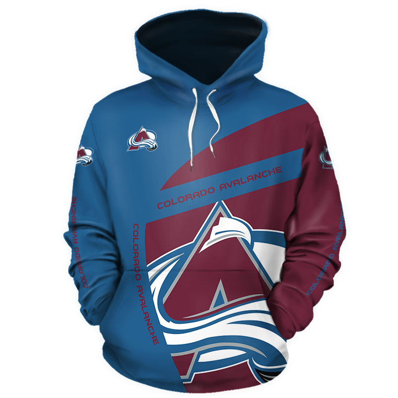 Colorado Avalanche 3D Zip Hoodie - Gifts For Fans With Custom All Over Print Hoodie
