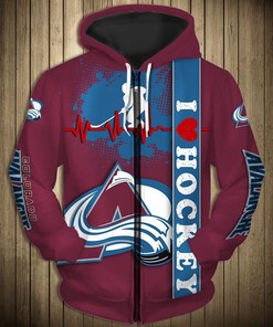 Colorado Avalanche Cute Design Pullover 3D Hoodie - Nhl