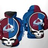 Colorado Avalanche Grateful Dead 3D Hoodie - Show Your Unique Style