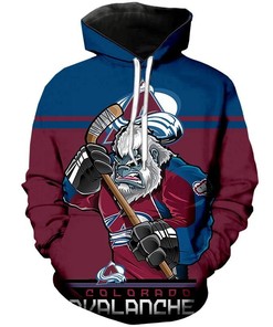 Colorado Avalanche Mascot 3D Hoodie - Printed Hoodies With Mens 3D Hoodies 