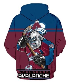 Colorado Avalanche Mascot 3D Hoodie - Printed Hoodies With Mens 3D Hoodies