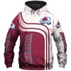 Colorado Avalanche Pullover Zip Hoodie Gift For Fans With 3D Design