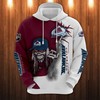 Colorado Avalanche Ultra Death 3D Graphic Hoodie - Halloween Gifts For Men With 3D Print Hoodies 